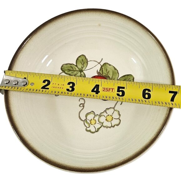 Vtg Metlox Poppytrail California Strawberry Ceramic Soup Salad Bowls – Set of 3 - Picture 6 of 16
